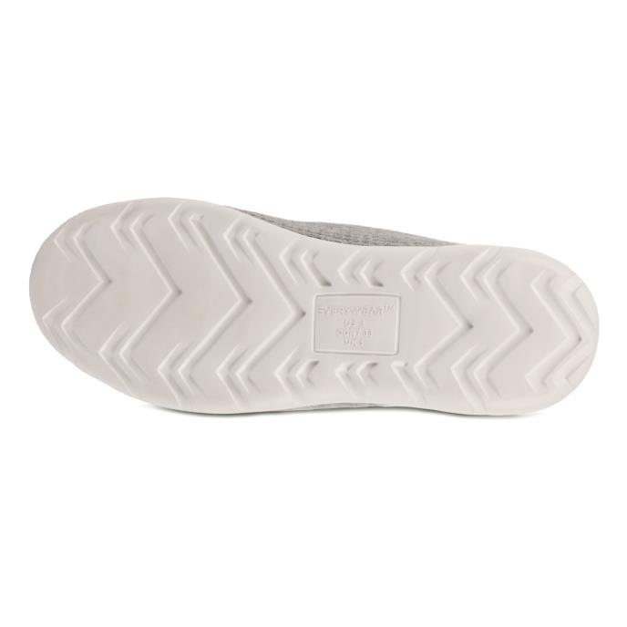 Isotoner Ladies Iso-Flex Waffle Full Back Slipper Grey Extra Image 5